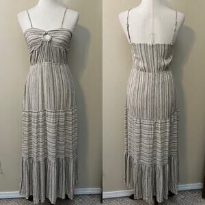 Promesa Boutique Beige and Gray Maxi Dress Size S